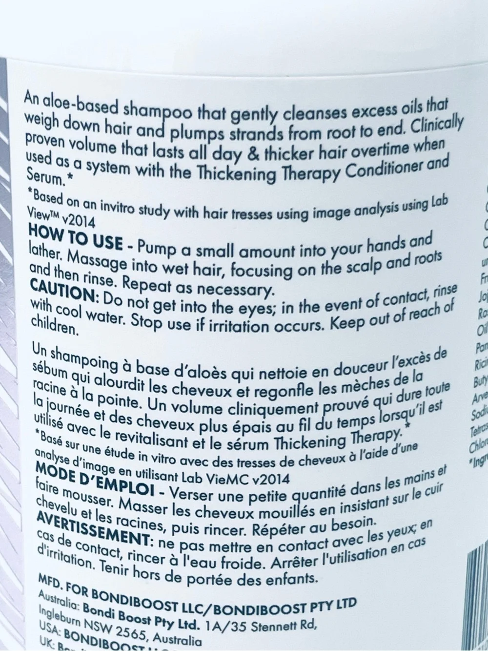 NEW! BondiBoost Volume Thickening Shampoo NIB